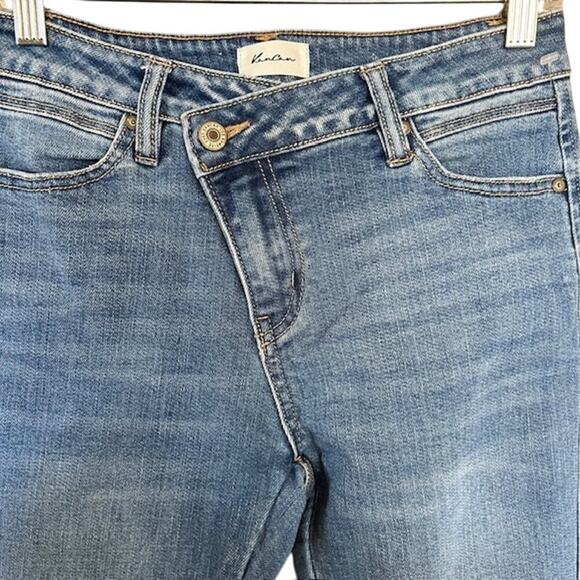 Kancan Beachcombing High Rise Cross Over Straight Jeans, size 1/24 - Picture 3 of 7